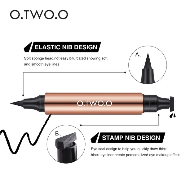 O.TWO.O Eyeliner Stamp noir Intense, Précision Parfaite - alt