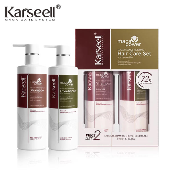 Tratamento Capilar Karseell Collagen – Shampoo e Condicionador Reparador