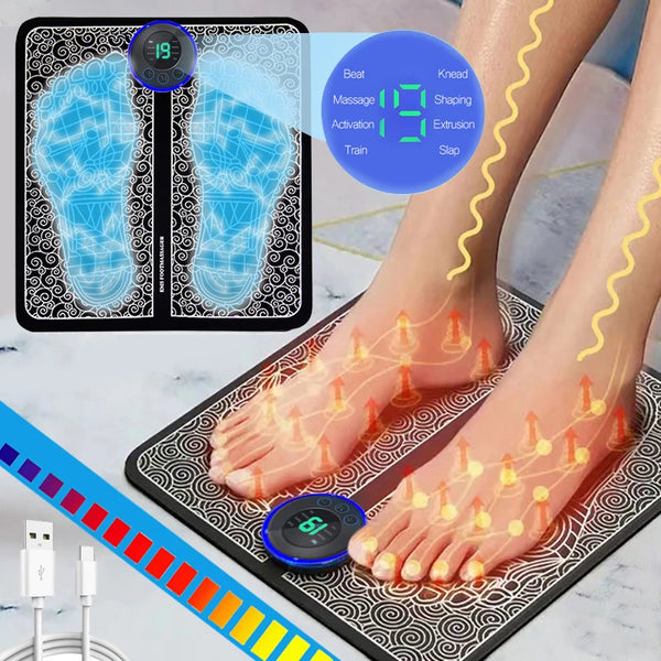 Tapis de Massage Électrique pour Pieds – Massage Musculaire Relaxant