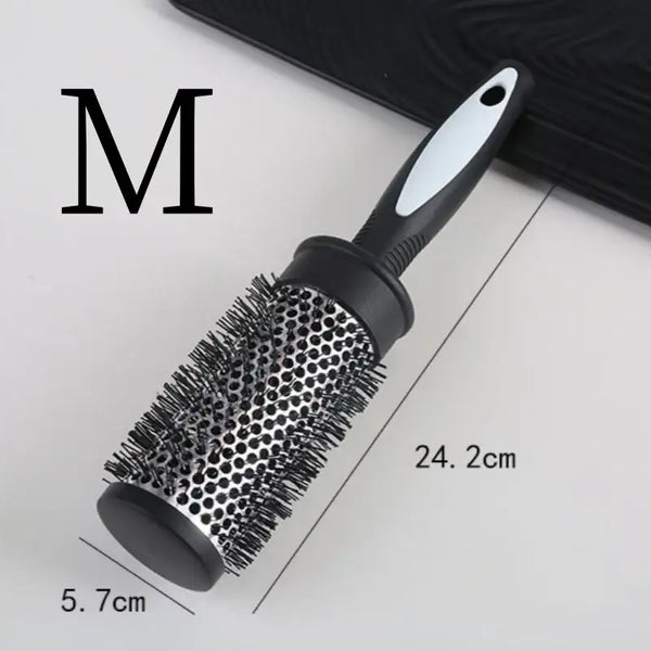Brosse de coiffage ronde chauffante en aluminium - alt