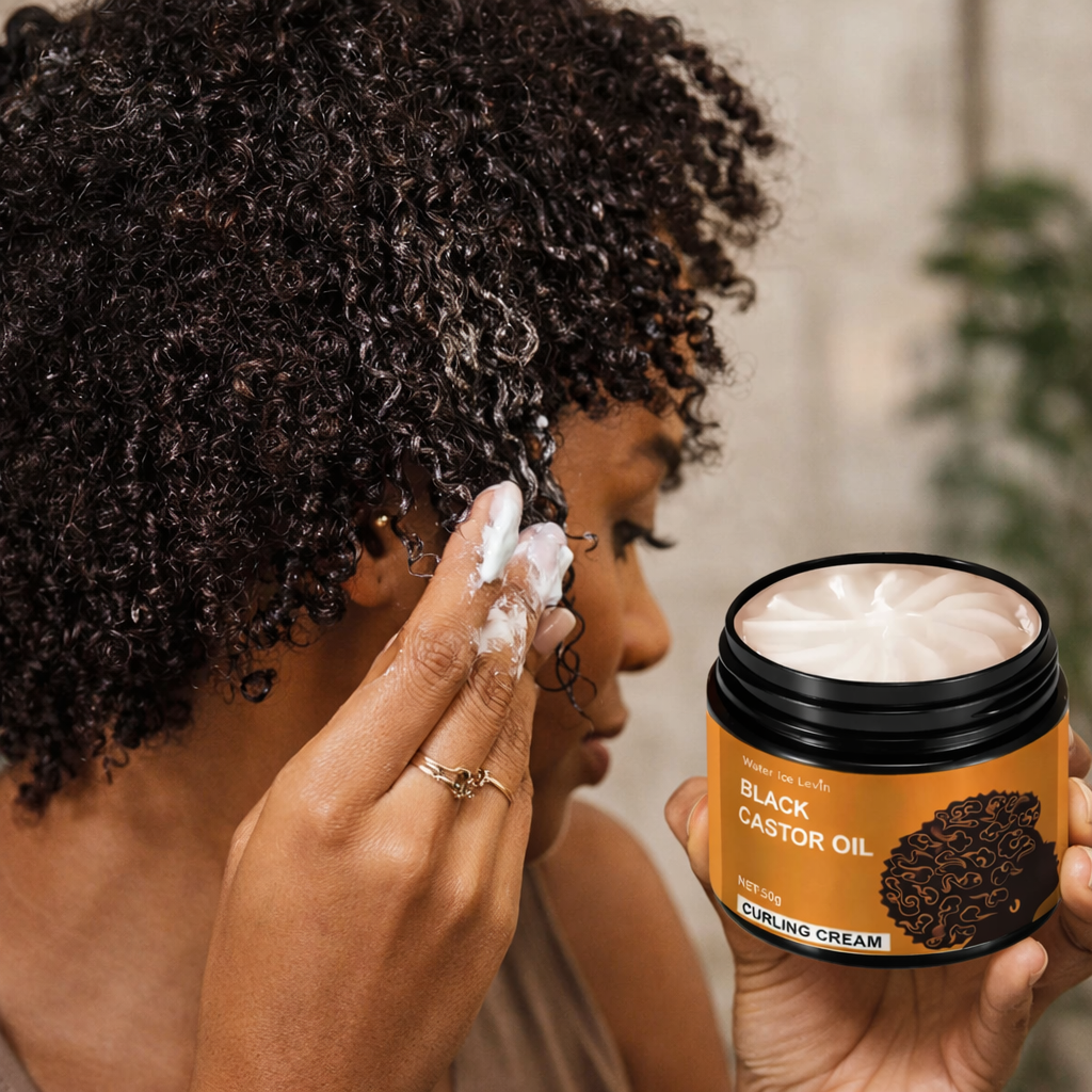 Crème Boucles à l'Huile de Ricin Noire - Définition Parfaite