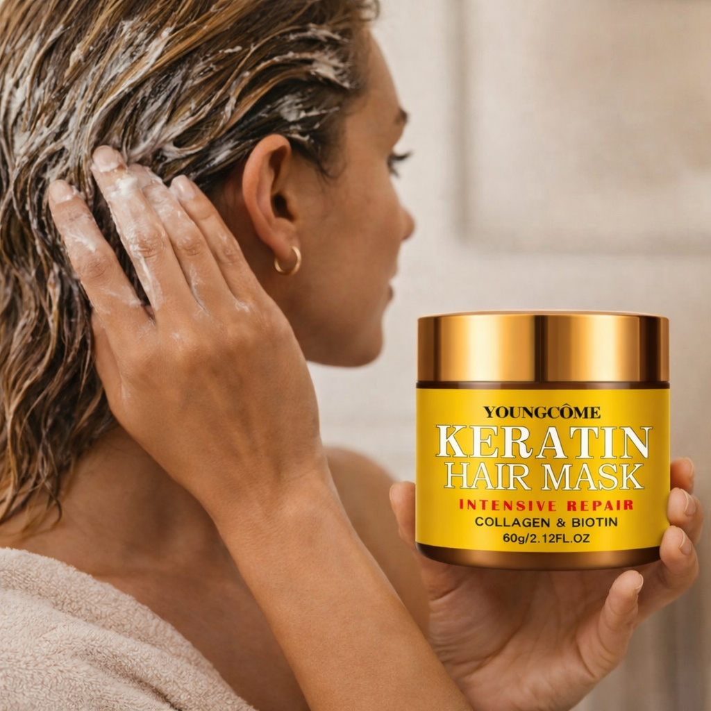 Masque Capillaire Réparateur – Biotine, Collagène et Kératine