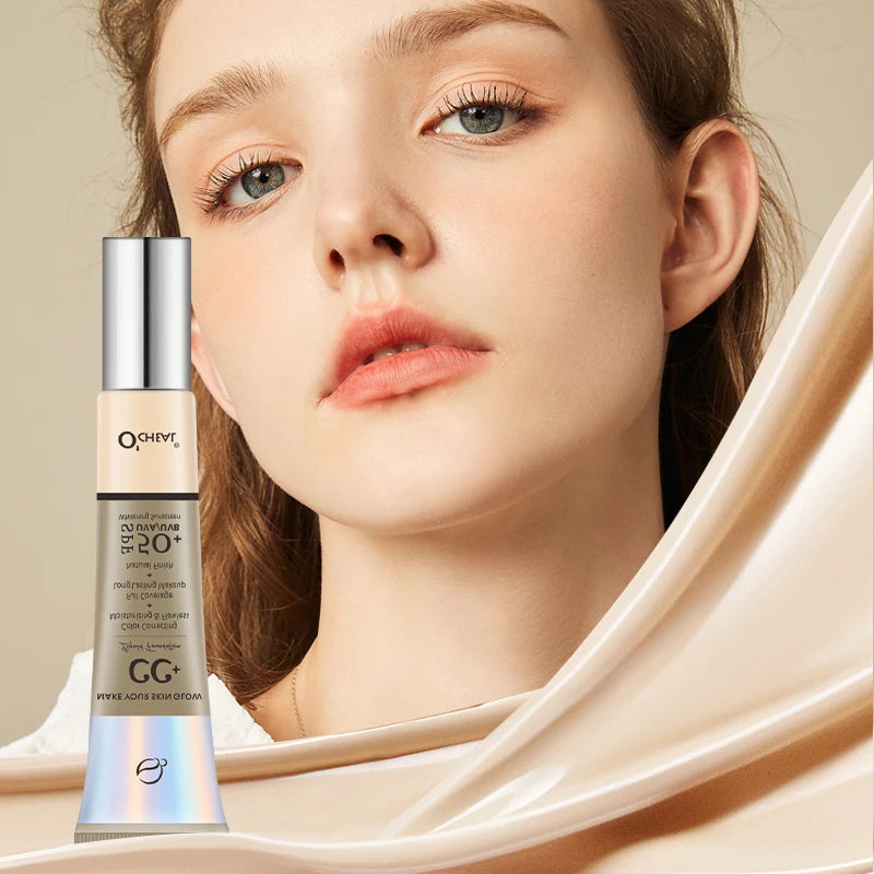 Crème CC O'Cheal 30 g – Fond de teint, correcteur, hydratant, écran solaire liquide SPF 50, waterproof