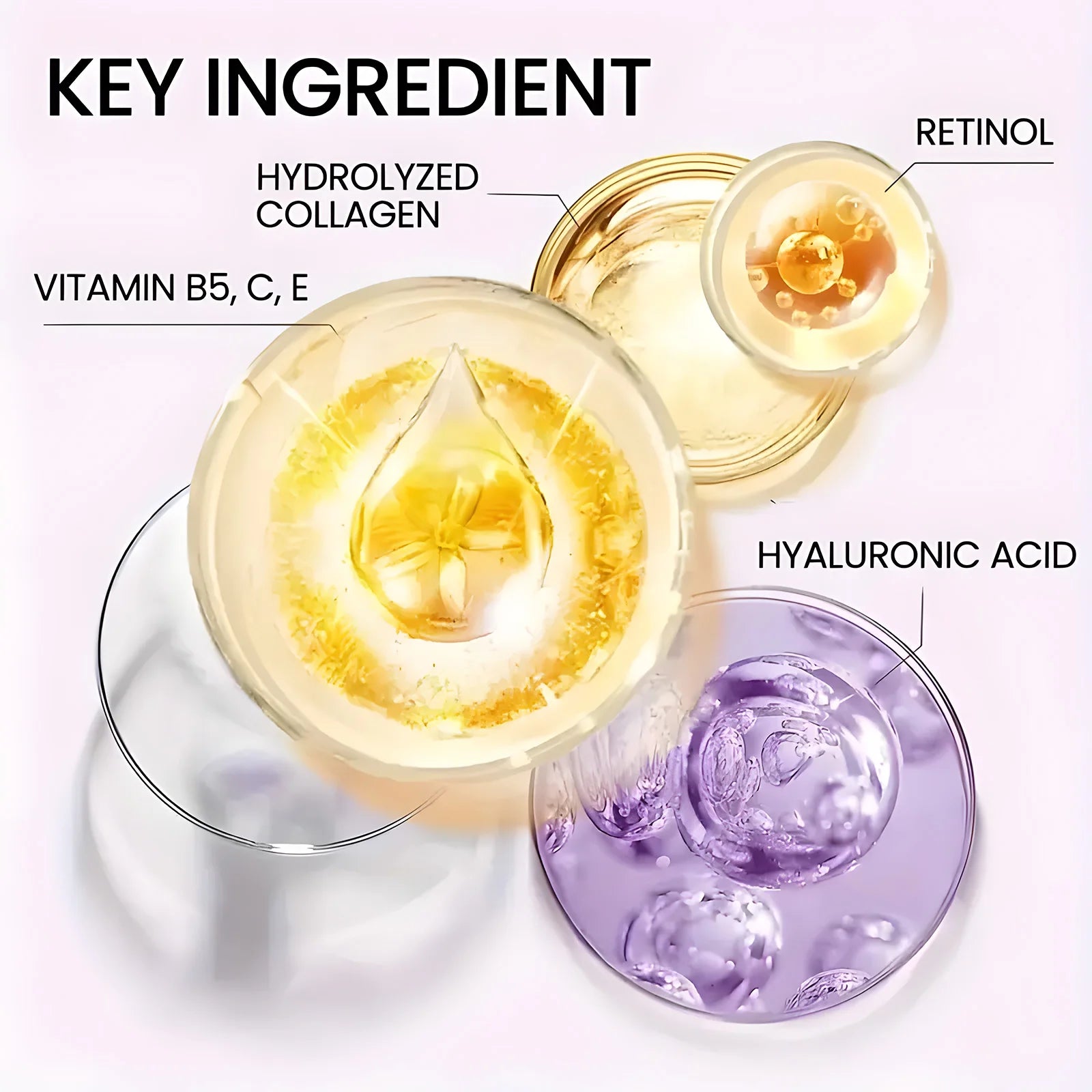 Crème faciale instantanée pour lifting et fermeté de la peau