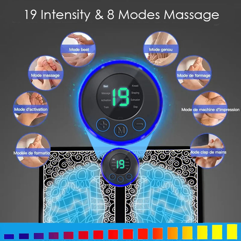 Tapis de Massage Électrique pour Pieds – Massage Musculaire Relaxant