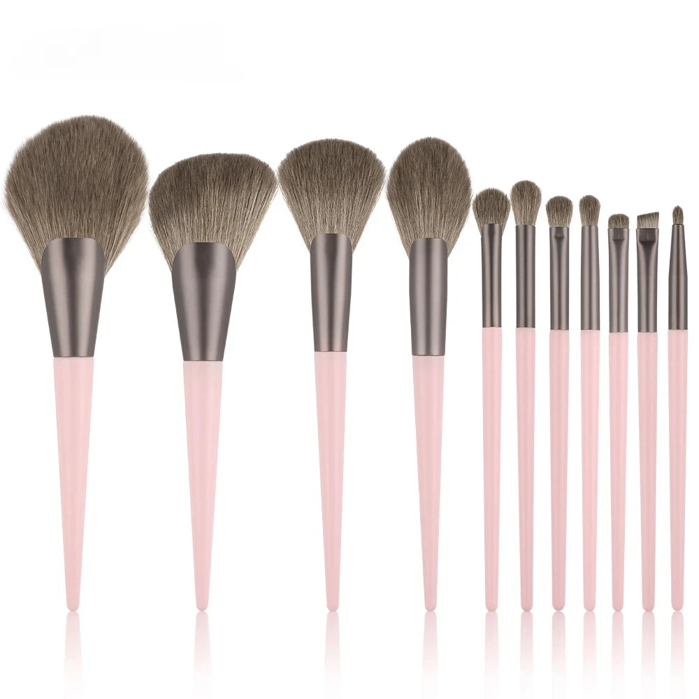 Set de Pinceaux de Maquillage – Visage &amp; Yeux