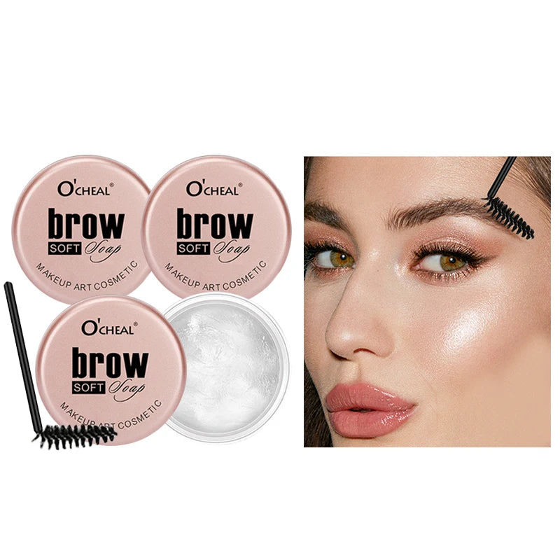 Gel pour sourcils 3D avec effet plume, longue tenue