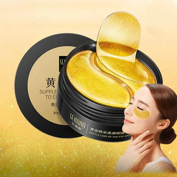 Masque pour les Yeux en Or Coréen – Collagène + Or 24K + Hydratation Intense