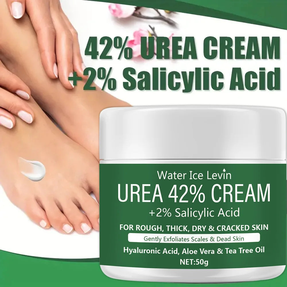 Crème hydratante pour les pieds et les mains à l'urée et à l'acide salicylique