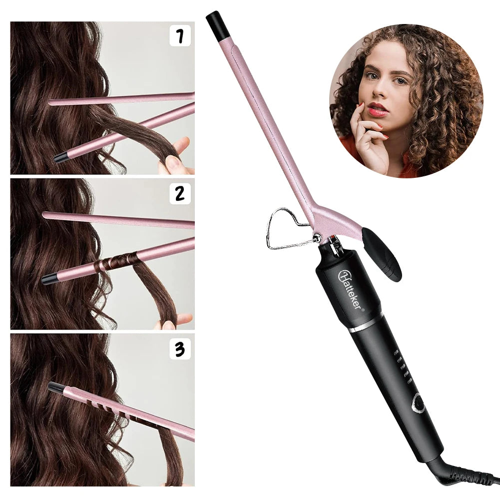 Fer à Boucler Professionnel Hatteker 9mm