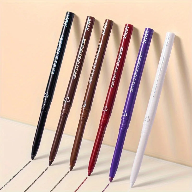 Crayon Eyeliner 5 Couleurs – Résistant à l'Eau, Longue Tenue