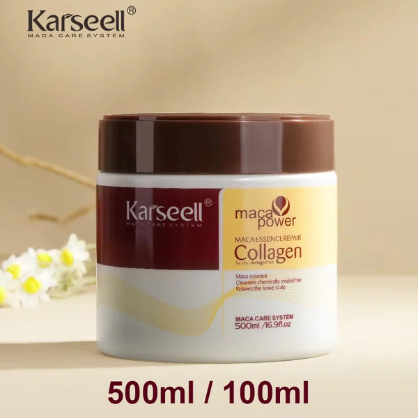 Traitement Capillaire au Collagène Karseell – Masque Réparateur Profond, Essence de Soin Capillaire | 100ml / 200ml / 500ml
