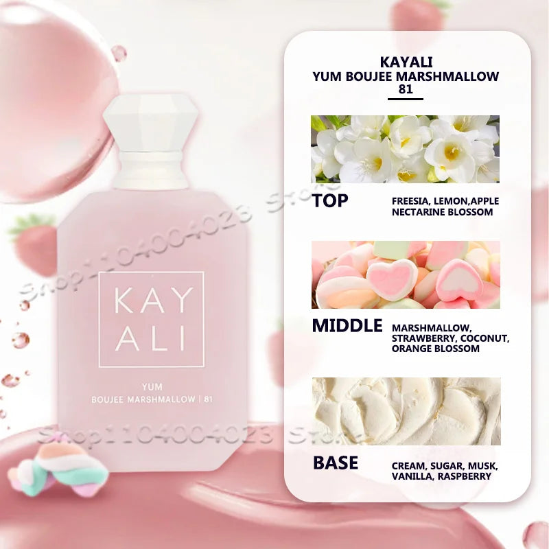 Kayali 81 Yum Boujee Marshmallow – Parfum Sucré, Élégant et Longue Tenue