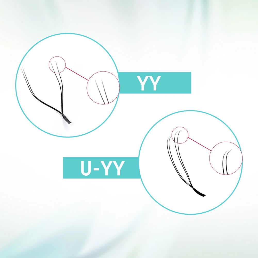 Cils faux FADVAN en forme de U, taille YY, doux et de haute qualité