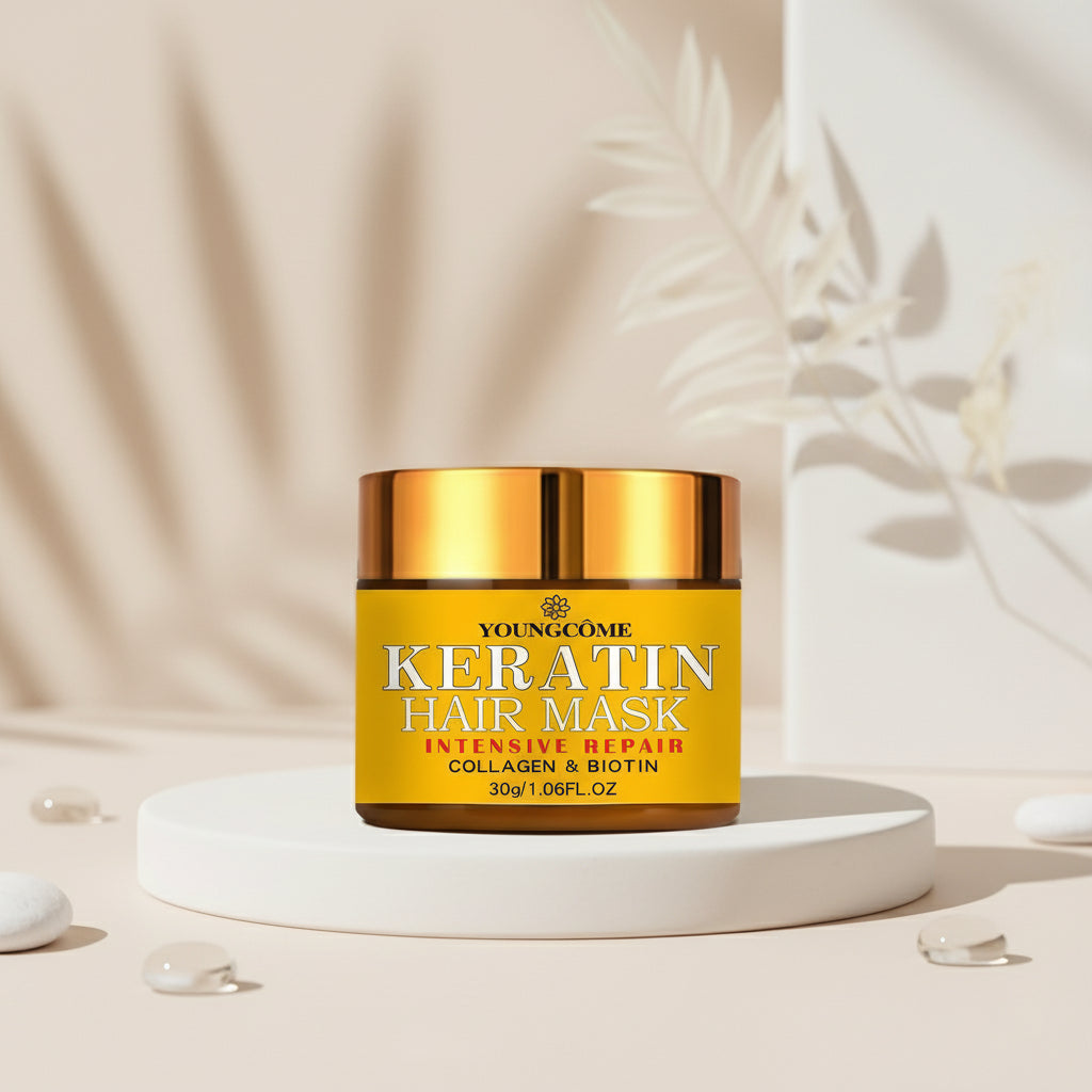 Masque Capillaire Réparateur – Biotine, Collagène et Kératine