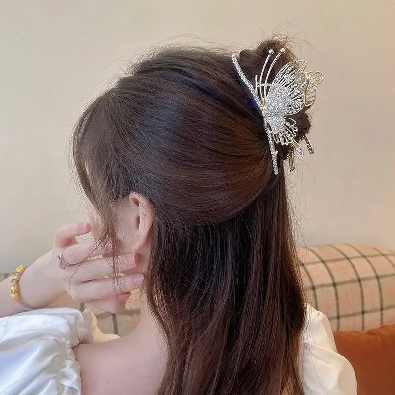 Pince à Cheveux Papillon Grande Taille