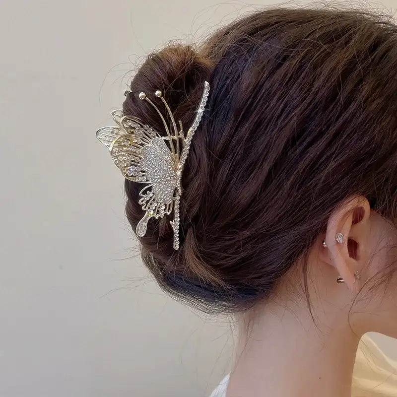 Pince à Cheveux Papillon Grande Taille