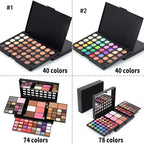 Palette Fards à Paupières 40–78 Couleurs longue Tenue Waterproof