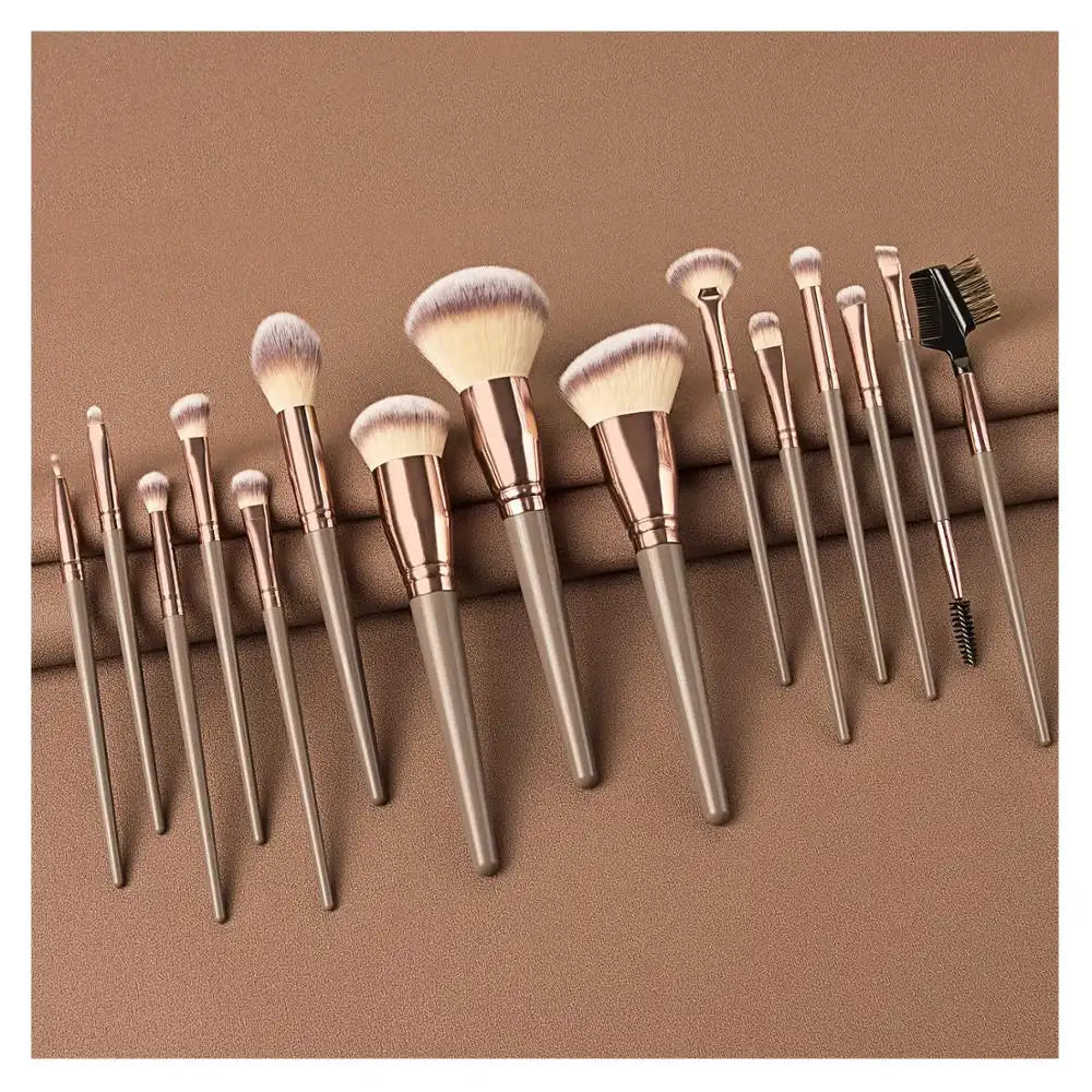 Set de Pinceaux de Maquillage – Visage &amp; Yeux