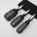 Brosse de coiffage ronde chauffante en aluminium