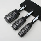 Brosse de coiffage ronde chauffante en aluminium