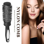 Brosse de coiffage ronde chauffante en aluminium